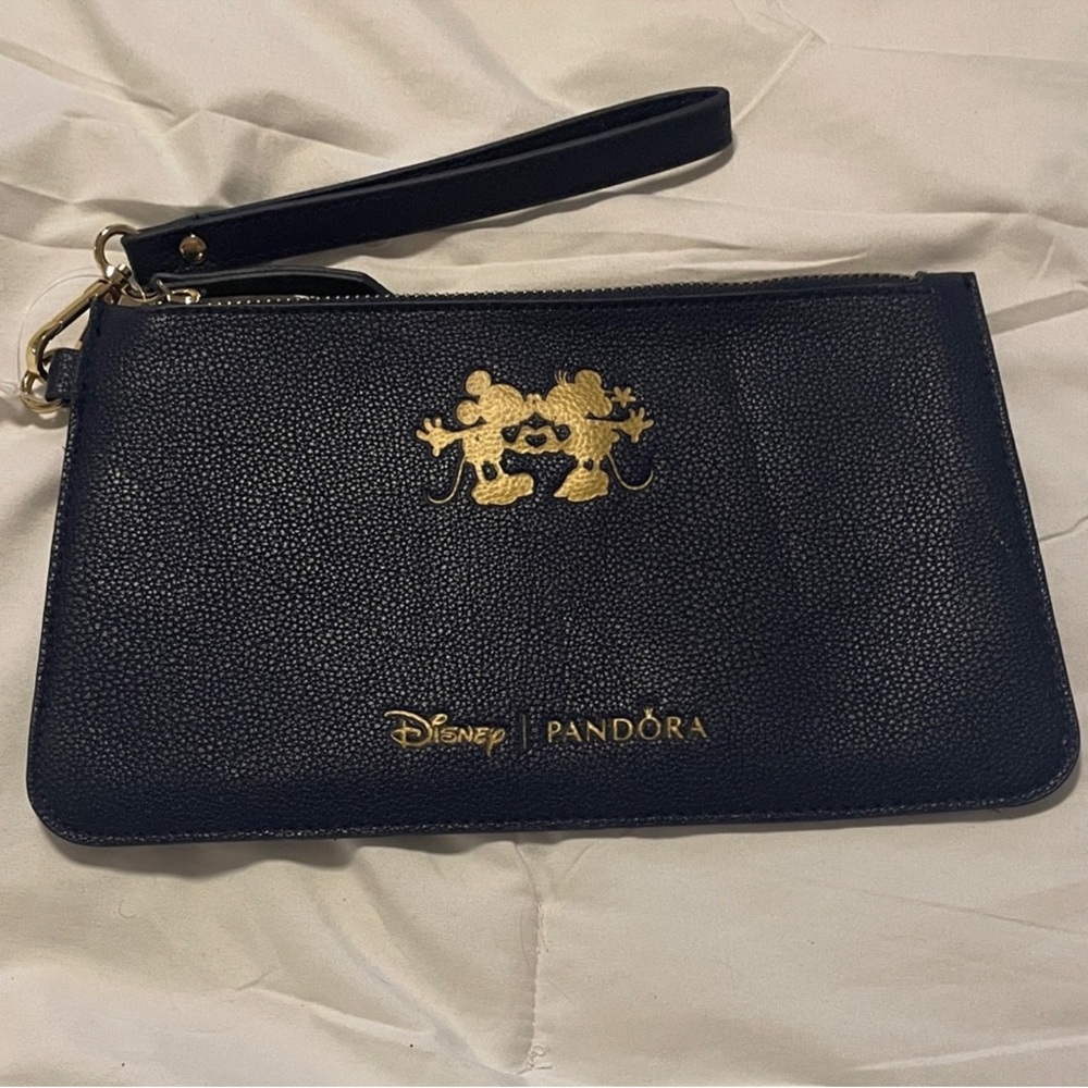 Disney Black and Gold Wristlet